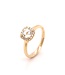 ROEMER ring 14K geelgoud met amethist 0,74ct en diamant 0,11ct 54