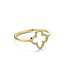 Just Franky Just Franky Iconic Lucky Clover Diamond Ring