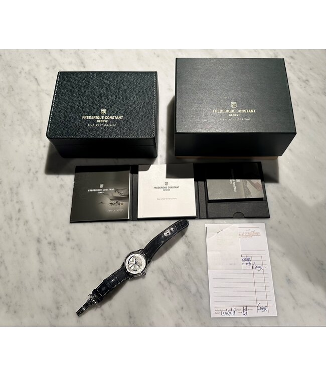 Frederique Constant Pre-owned Worldtimer Manufacture FC-718X4H4/6