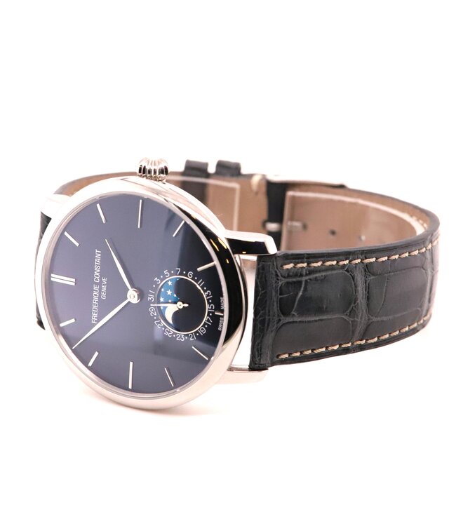 Frederique Constant Pre-owned Slimline Moonphase Manufacture FC-705X4S4/5/6