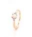 Passione Passione ring goud 14k met Opaal en diamant 0.07ct maat 56