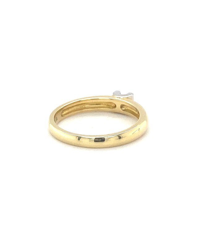 R&C Bicolor gouden ring Camille 0.10ct