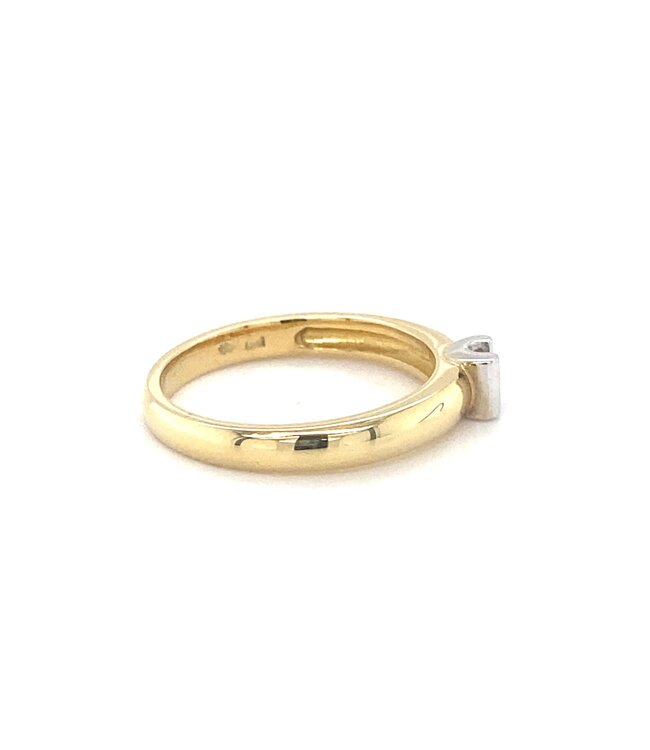 R&C Bicolor gouden ring Camille 0.10ct