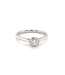 ROEMER ring 14k witgoud flower XS met diamant 0.54ct 55
