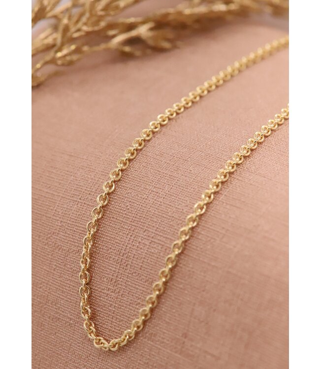 ROEMER geelgouden ankercollier rond 60/2.3