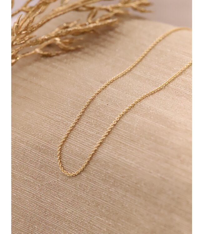 ROEMER geelgouden ketting anker rond 1.1/45