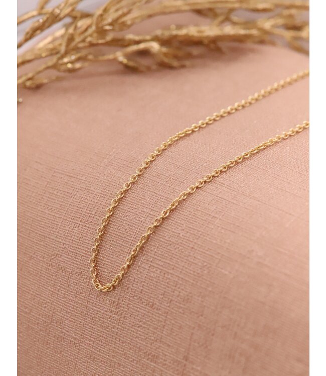 ROEMER geelgouden ankercollier rond 45/1.5