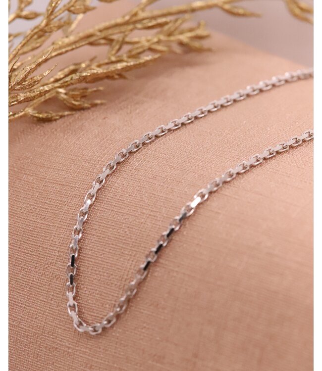 ROEMER witgouden geslepen ankercollier 50/1.8