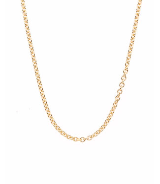ROEMER ROEMER geelgouden ketting anker gediamanteerd 1.8/45