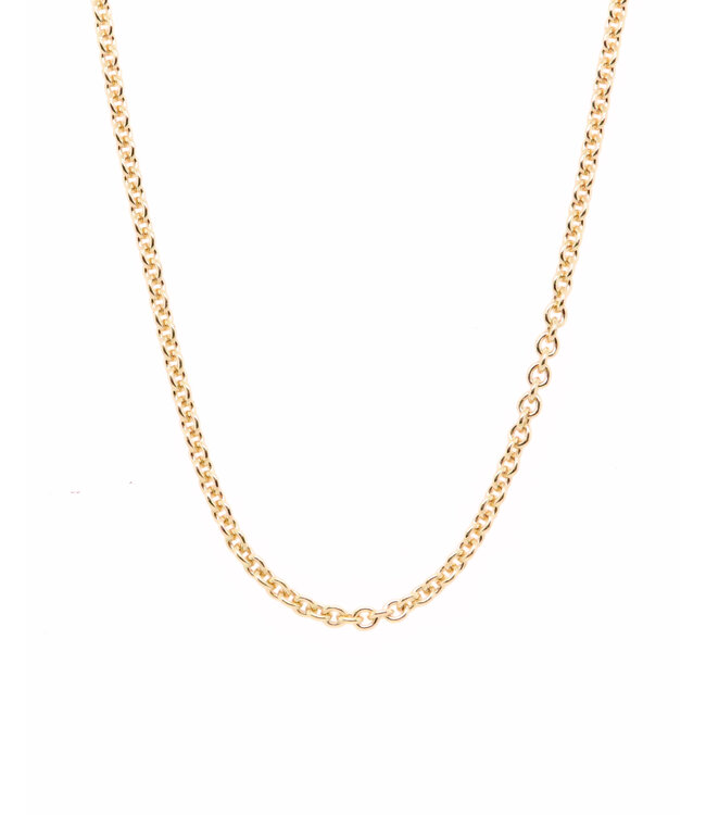 ROEMER geelgouden ketting anker gediamanteerd 1.5/50