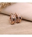 Positano oorringen 18k roségoud met 0.95ct briljant