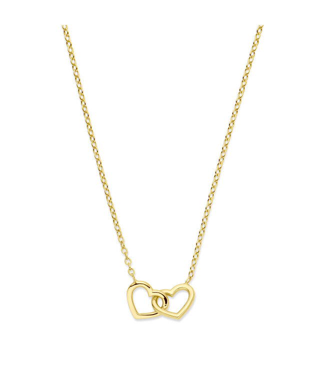 ROEMER Collier 14k geelgoud hartjes 40 - 42 - 44 cm