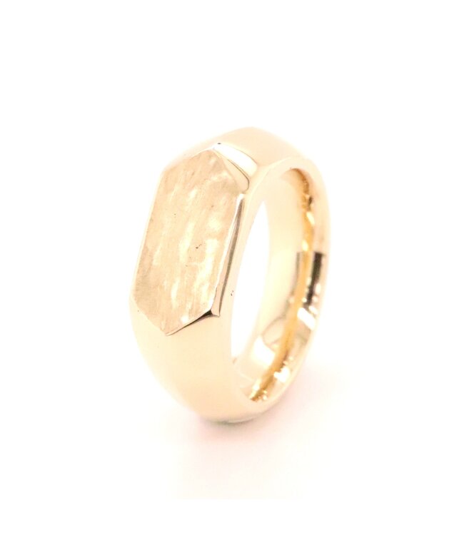 Roemer Zegelring 14k massief geelgoud