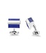 Deakin & Francis manchetknopen zilver met Lapis Lazuli inleg