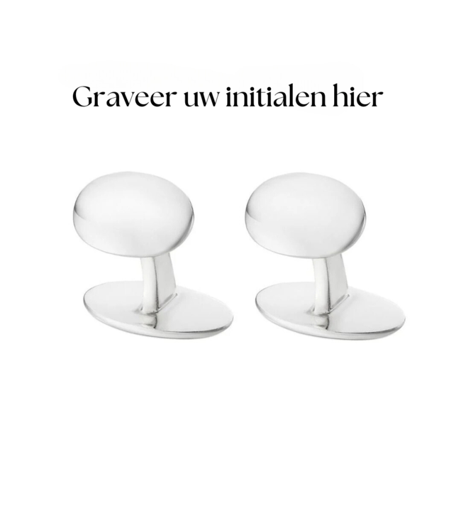 Deakin & Francis manchetknopen racing green zilver met emaille