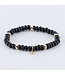 Y&G armband onyx 14k goud 7013