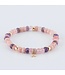 Y&G armband rozekwarts, amethist en rhodochrosiet 14k goud SP0021