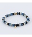 Y&G armband onyx, labradoriet en kyaniet 14k goud SP0037