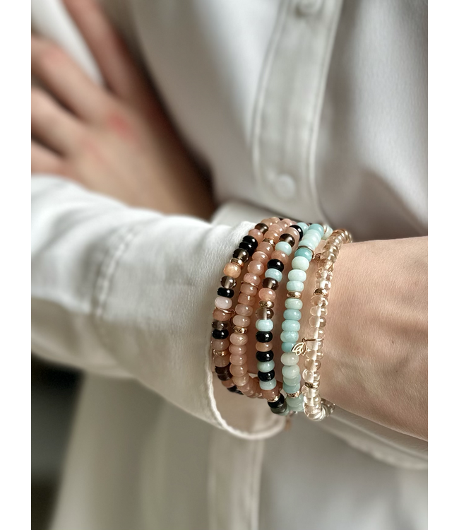 Y&G armband topaas 14k goud 7003