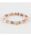 Y&G armband labradoriet, aventurijn en rozekwarts 14k goud SP0050