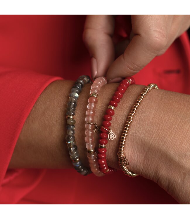 Y&G armband spring 18k roségoud 16.5cm SB18R-S