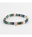 Y&G armband smaragd, theekwarts en topaas 14k goud SP0056