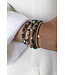 Y&G armband smaragd, theekwarts en topaas 14k goud SP0056