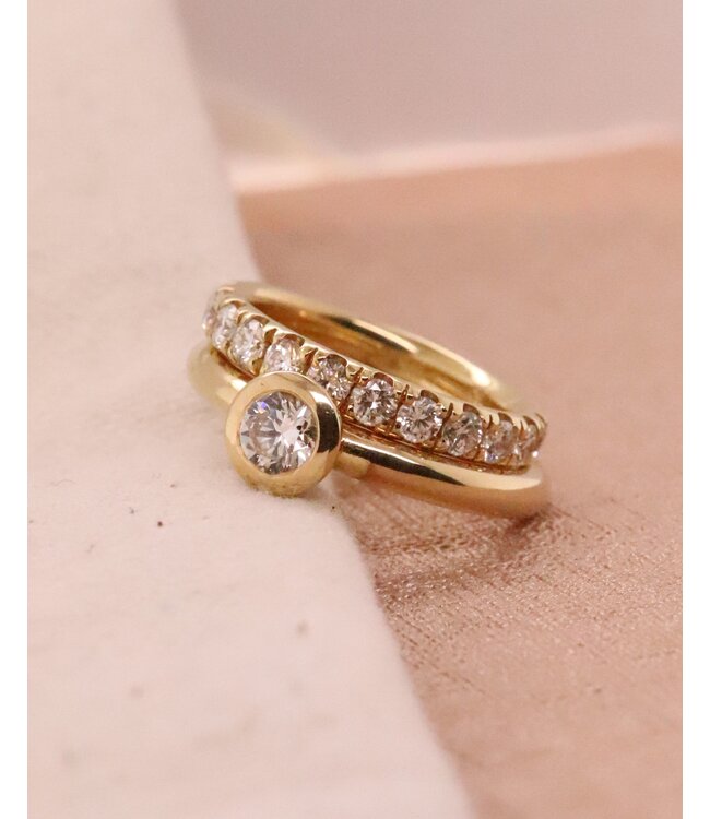 ROEMER ring 18k geelgoud alliance XL met diamant 1,05ct 53