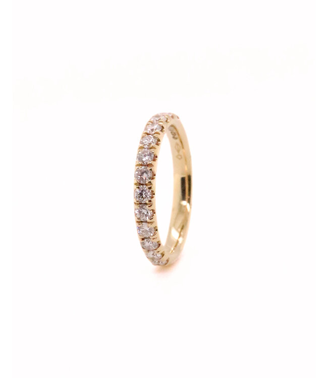 ROEMER ring 18k geelgoud alliance L met diamant 0,76ct 56