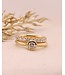 ROEMER ring 18k geelgoud alliance L met diamant 0,76ct 56