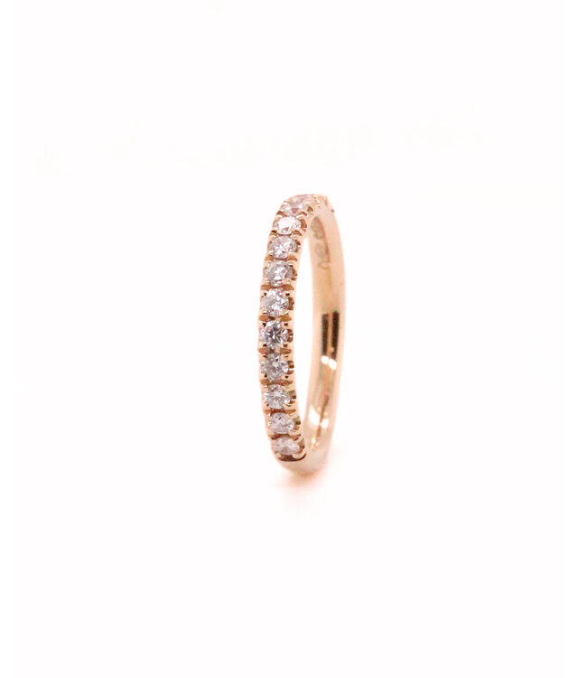 ROEMER 18k Rosegouden alliance ring M 0,40cr TW Si