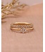ROEMER ring 18k geelgoud alliance S met diamant 0.23ct 56!