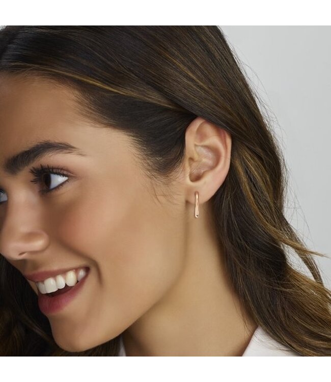 Oorring 14k roségoud met scharnier 2.5x20mm