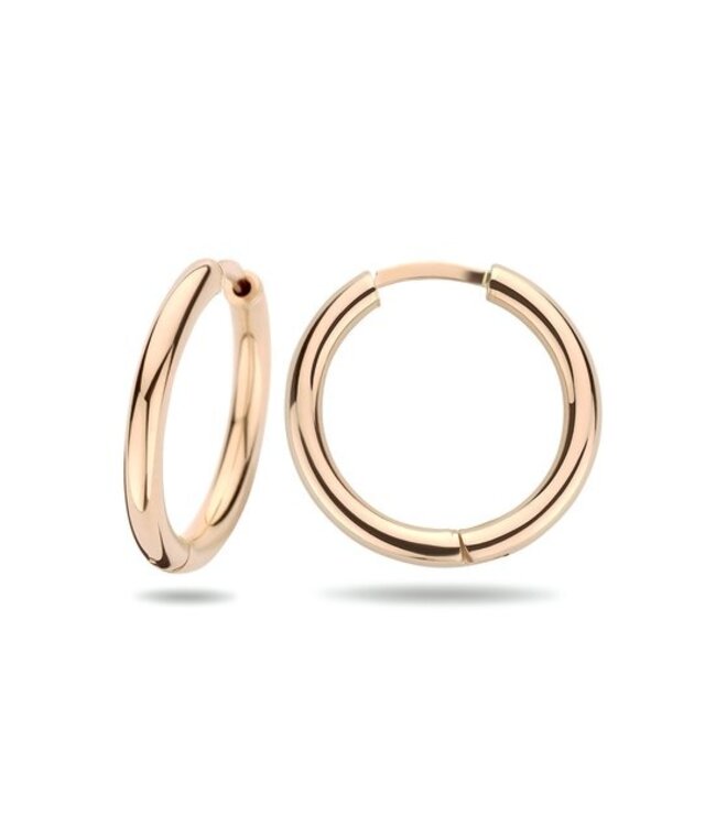 Oorring 14k roségoud met scharnier 2.5x20mm
