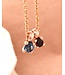 ROEMER by Bregje hanger Lily 18k roségoud met London Blue Topaas
