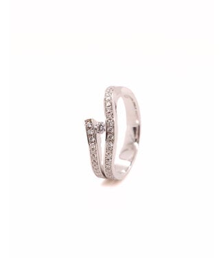 R&C R&C Witgouden ring Victoire Riche ring 0,39ct RIN0038-PAVE
