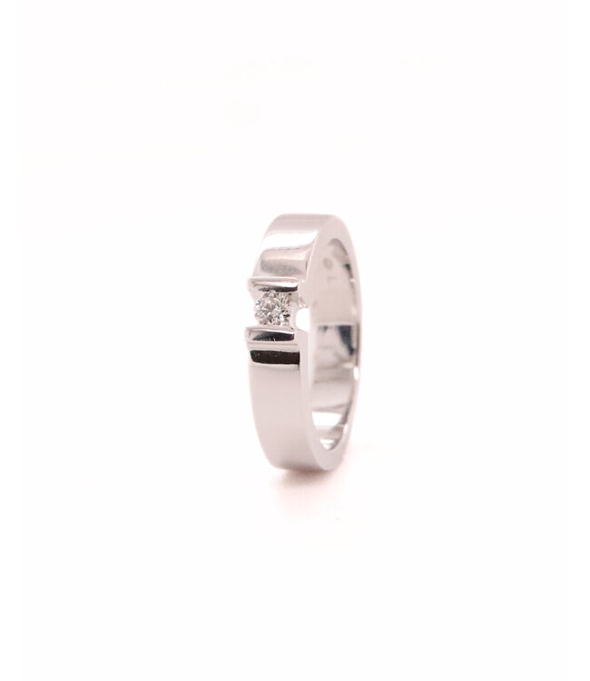 R&C Witgouden ring Coco met briljant 0.07ct