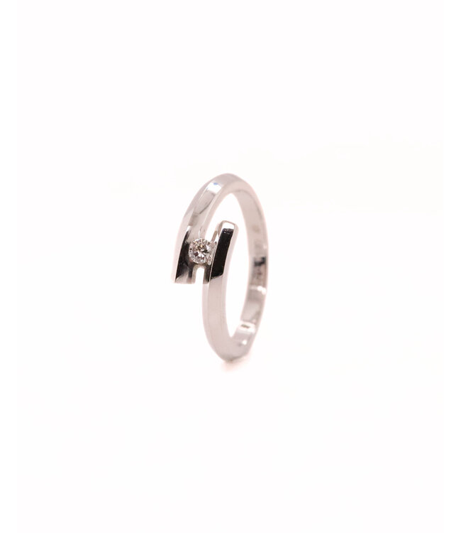 R&C Witgouden ring Penelope met 0,08ct WSi