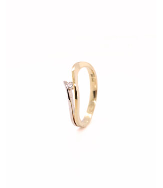 R&C R&C Bicolor gouden ring Victoire RIN0038