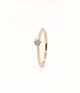 ROEMER ROEMER geelgouden solitair ring 0.17ct