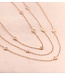 Positano collier 18k roségoud met 0.32ct diamant