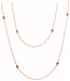 Positano Positano collier 18k roségoud met 0.32ct diamant