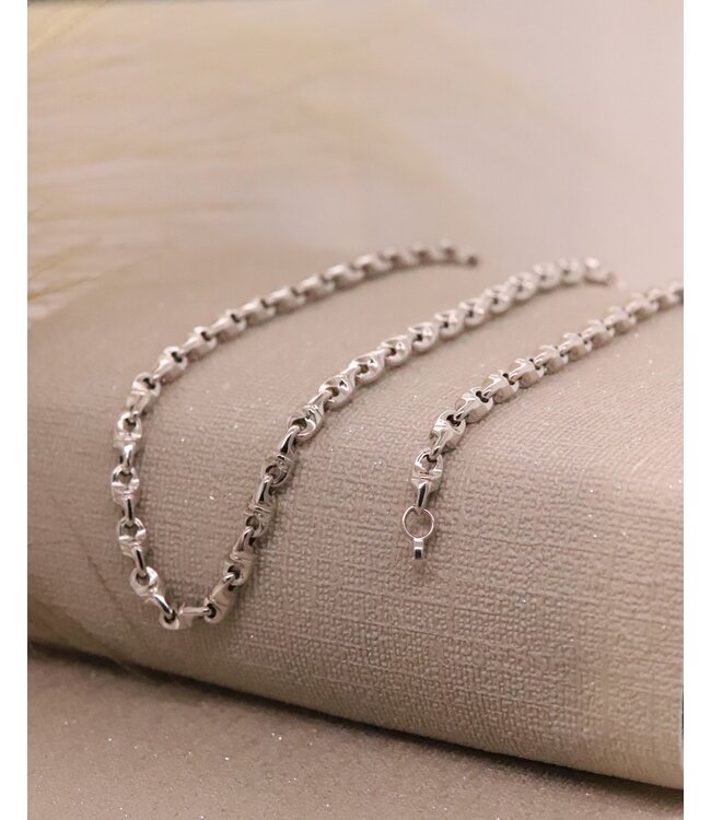 Monzario collier 872C 14K witgoud