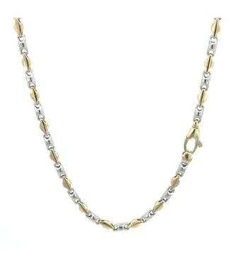 Monzario Monzario collier geel- met witgoud 81C