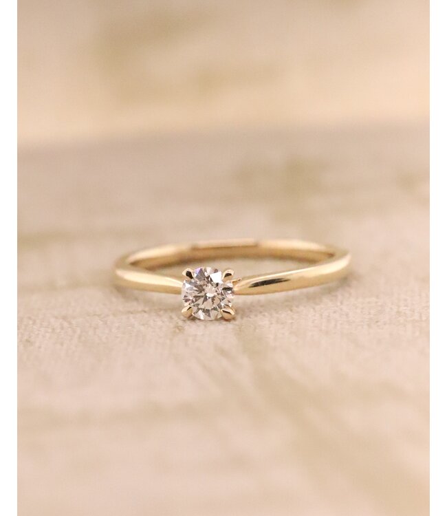 ROEMER geelgouden solitair ring 0.31ct