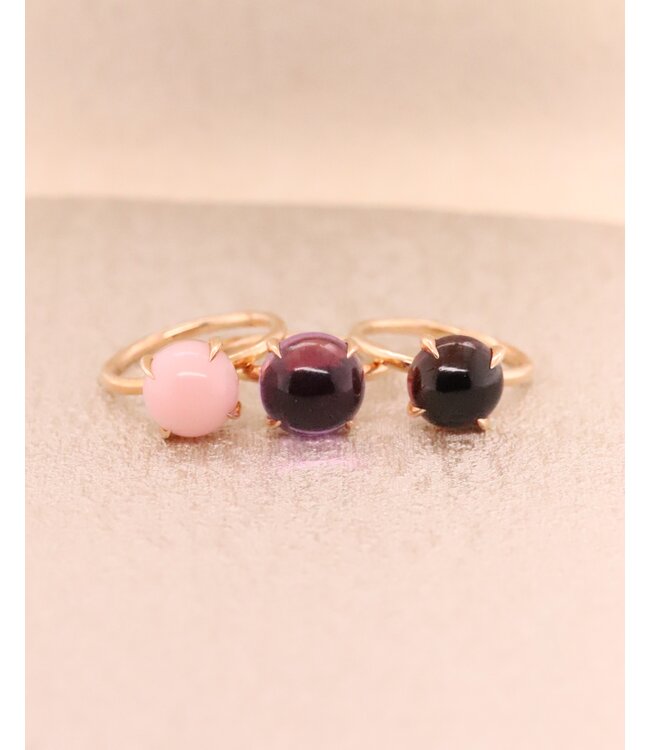 Positano rosegouden ring Amethist