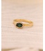 R&C Geelgouden ring Panama met groene toermalijn4106-DI