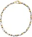 Monzario Monzario wit met geelgouden armband 81A