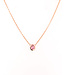 Miss Spring Miss Spring Collier Brilliantly Bezel roze Toermalijn