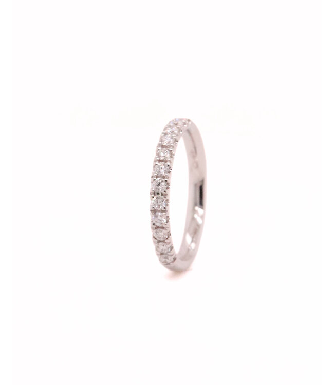 ROEMER ring 18k witgoud alliance M met diamant 0,40ct 56